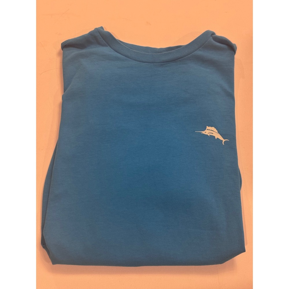 Tommy Bahama Men's Medium Steak A La Cart Graphic T-Shirt Blue Golf BBQ Marlin - Picture 4 of 8